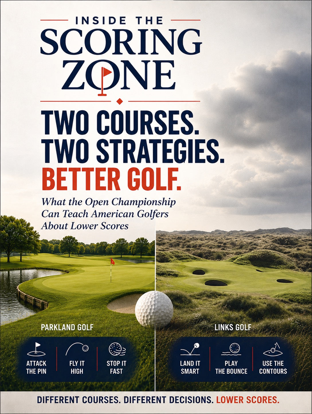 Two Courses. Two Strategies. Better Golf.