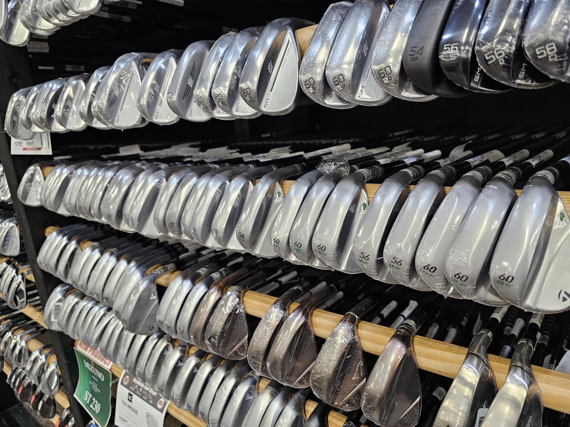 Store display of wedges