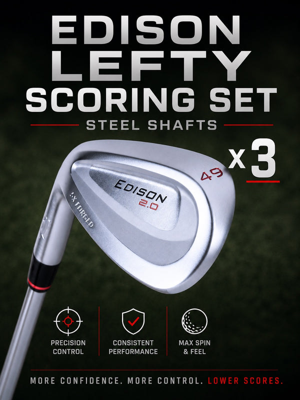 CoreFit Left-Handed Scoring Set of 3 – Steel Shafts