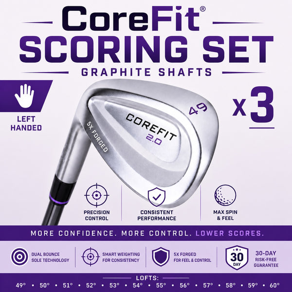 CoreFit Women’s Left-Handed Edison Scoring Set of 3 - Graphite Shafts