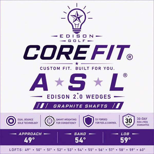 CoreFit Women’s ASL Scoring Set of 3- Graphite Shafts