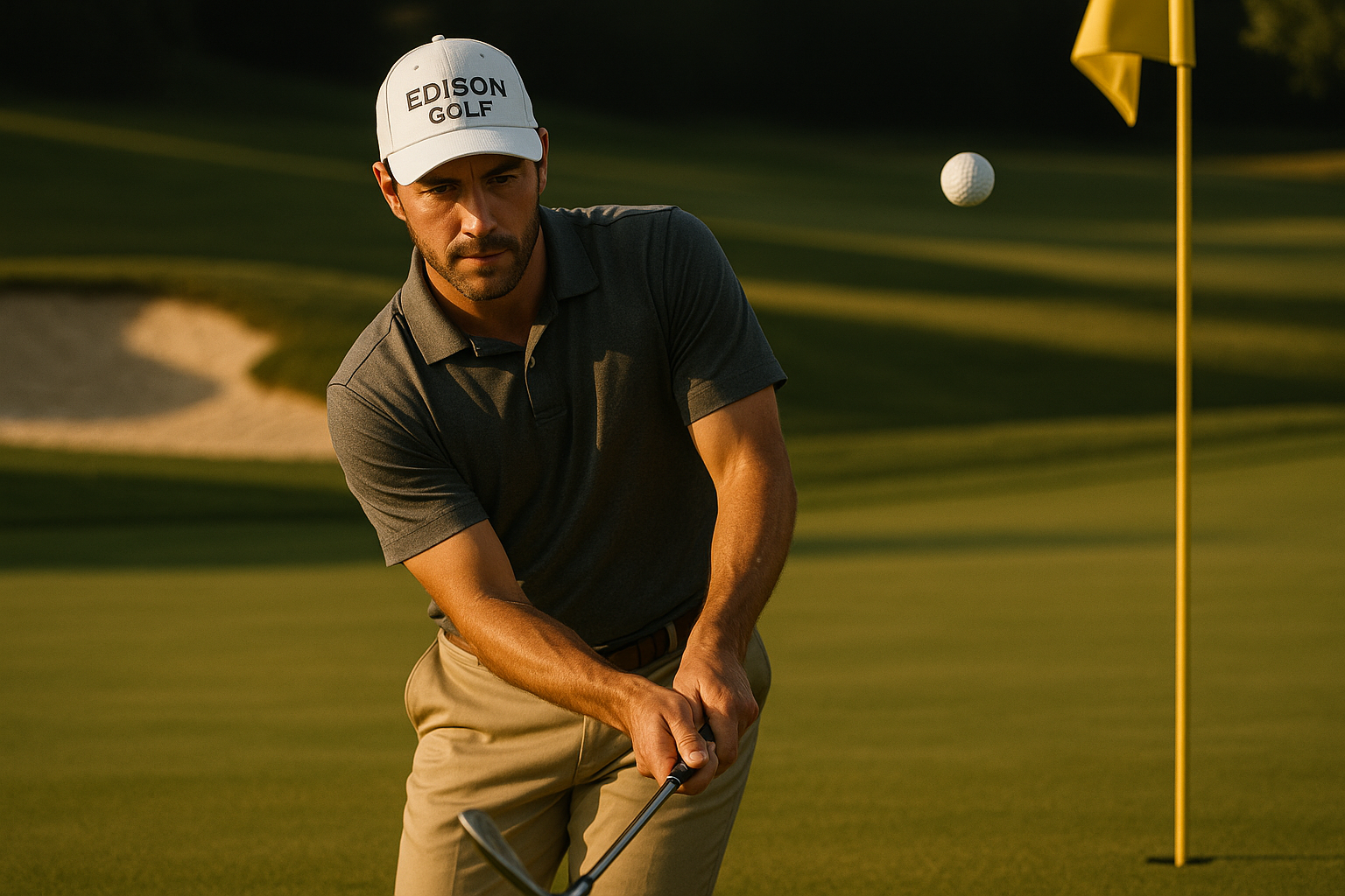 Can you put Edison Golf on the hat?